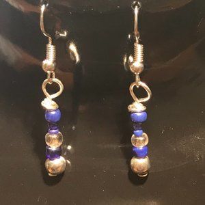 Pair of small beads earrings. Fashion earrings